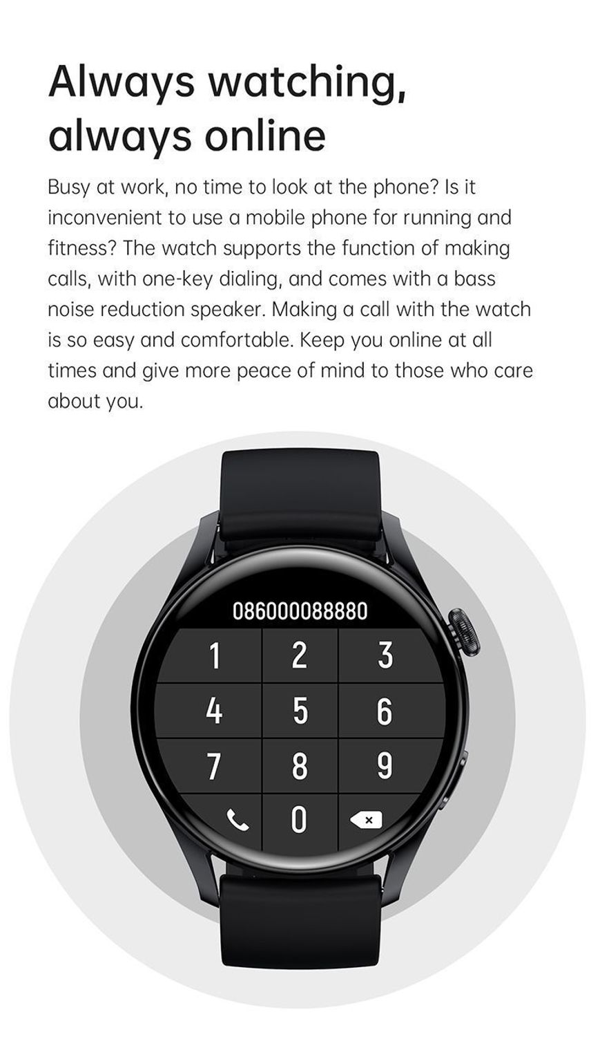 Smartwatch męski Hagen HC22 SET na niebieskim pasku silikonowym ⌚ z bluetooth 📲   (2).jpg